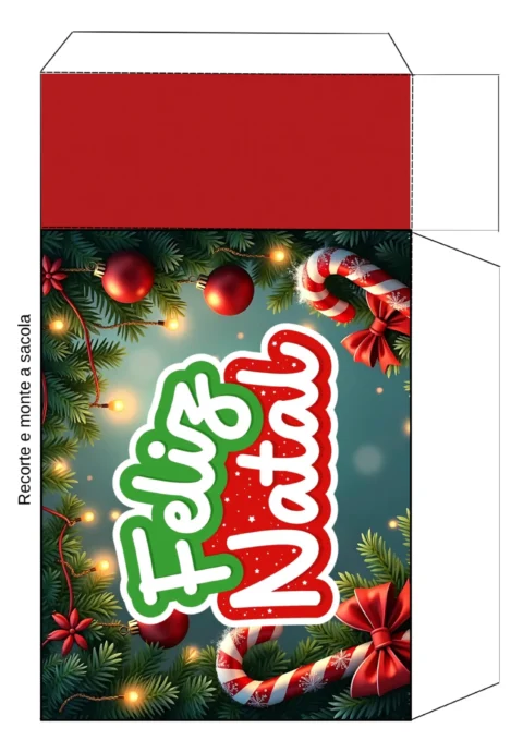Como montar sacolas de Natal criativas