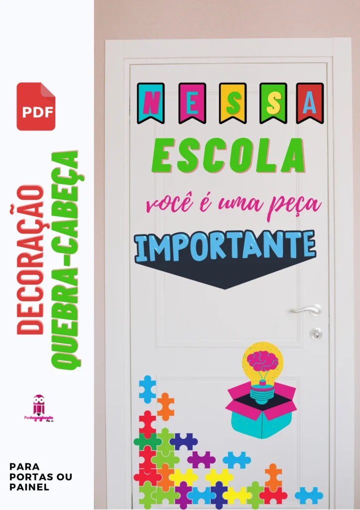 Decoração quebra-cabeça para escolas — p1 | Atividades Educação Infantil (ensinoja.com.br)