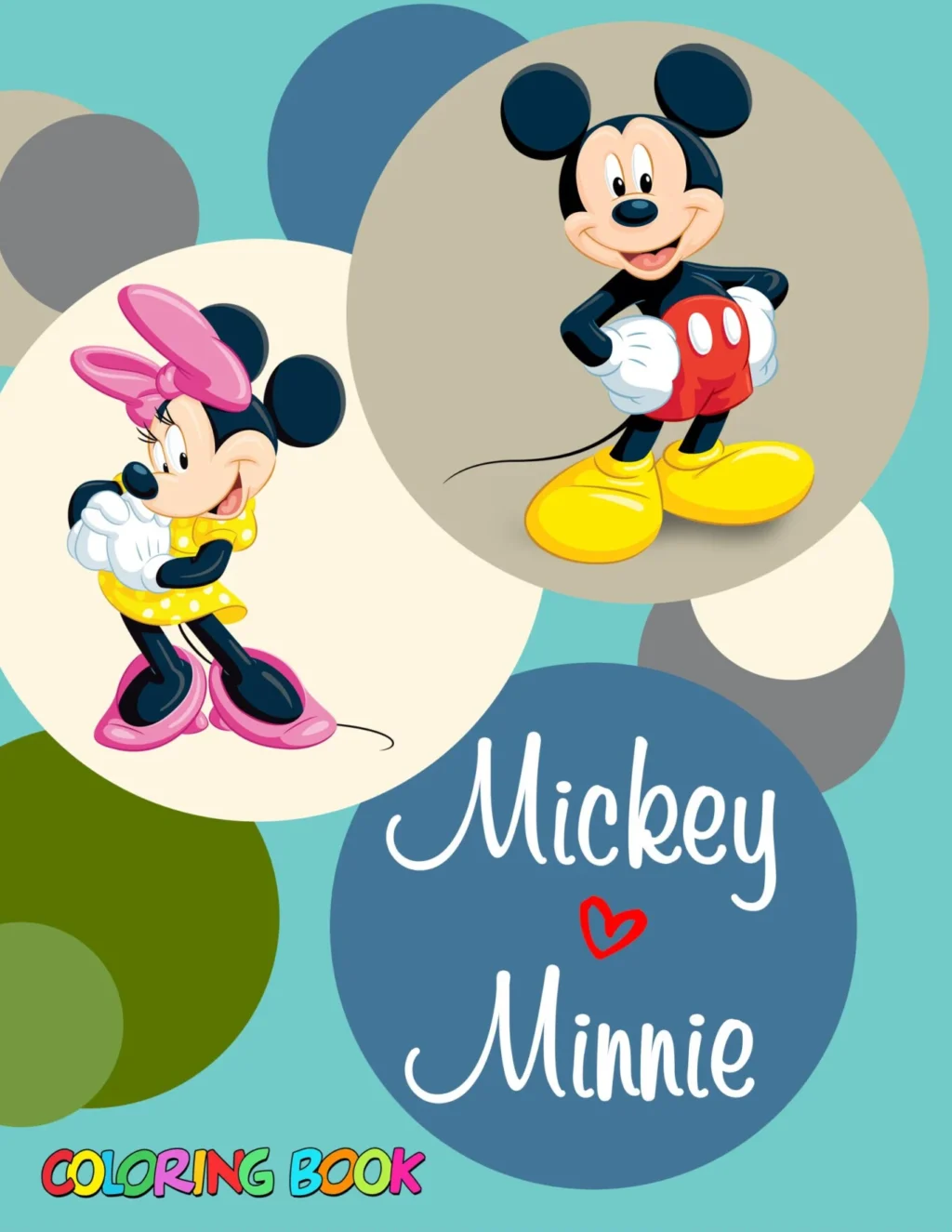 Desenhos Mickey e Minnie para Colorir PDF para Imprimir