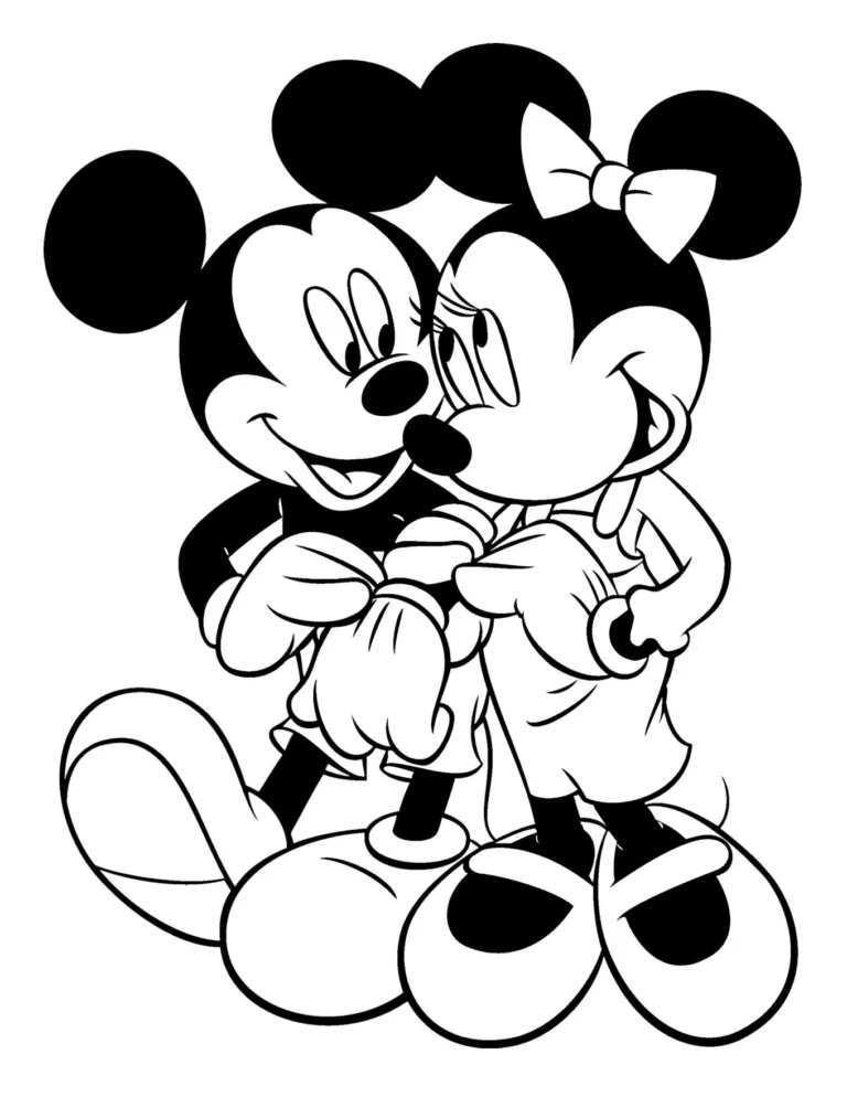 Desenhos Mickey e Minnie para Colorir PDF para Imprimir — p2 | Atividades Educação Infantil (ensinoja.com.br)
