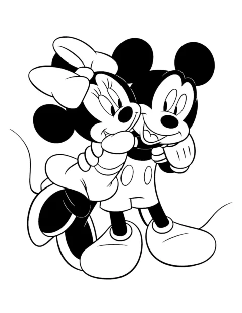 Desenhos Mickey e Minnie para Colorir PDF para Imprimir — p5 | Atividades Educação Infantil (ensinoja.com.br)