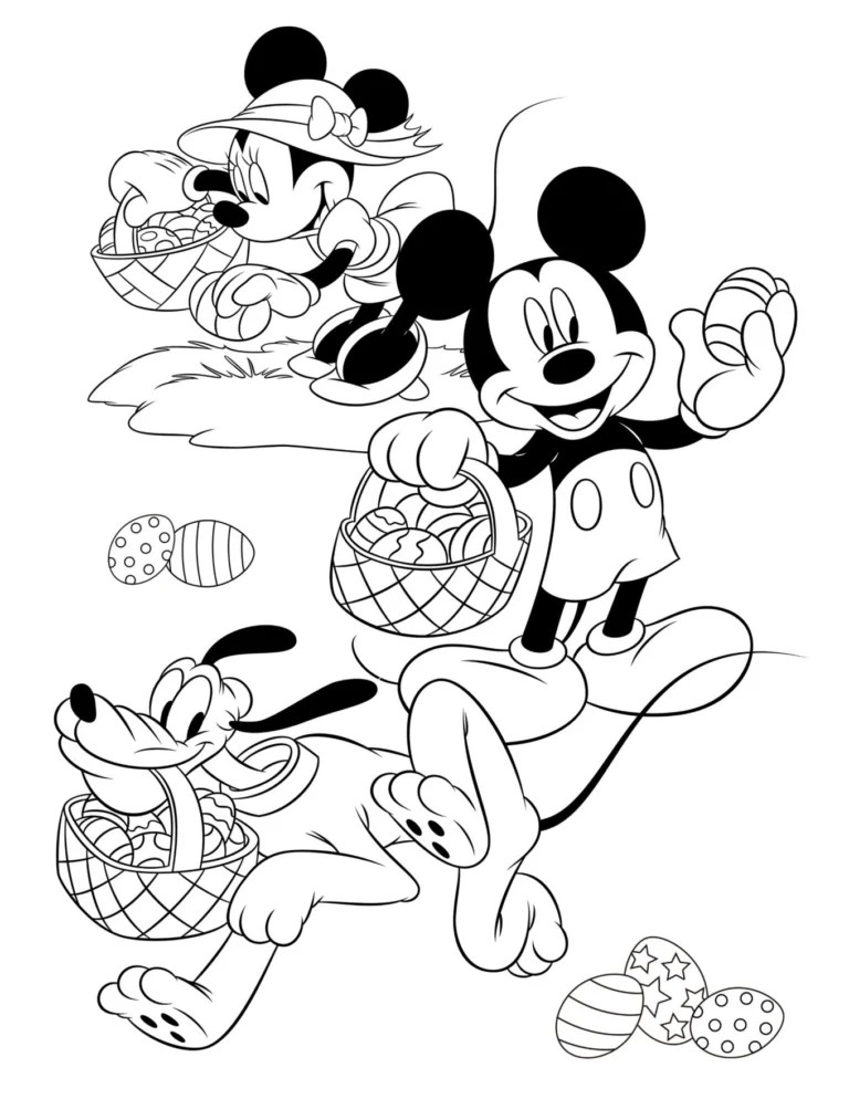 Desenhos Mickey e Minnie para Colorir PDF para Imprimir — p14 | Atividades Educação Infantil (ensinoja.com.br)