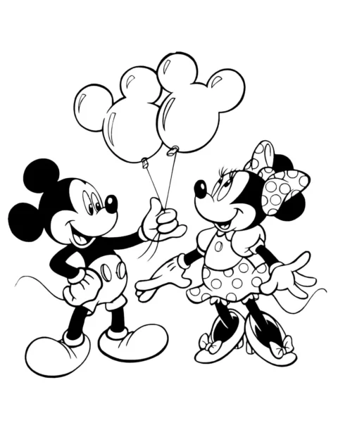 Desenhos Mickey e Minnie para Colorir PDF para Imprimir — p19 | Atividades Educação Infantil (ensinoja.com.br)