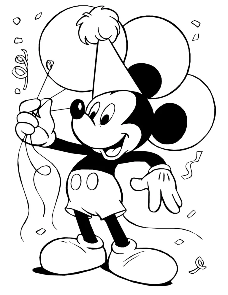 Desenhos Mickey e Minnie para Colorir PDF para Imprimir — p26 | Atividades Educação Infantil (ensinoja.com.br)