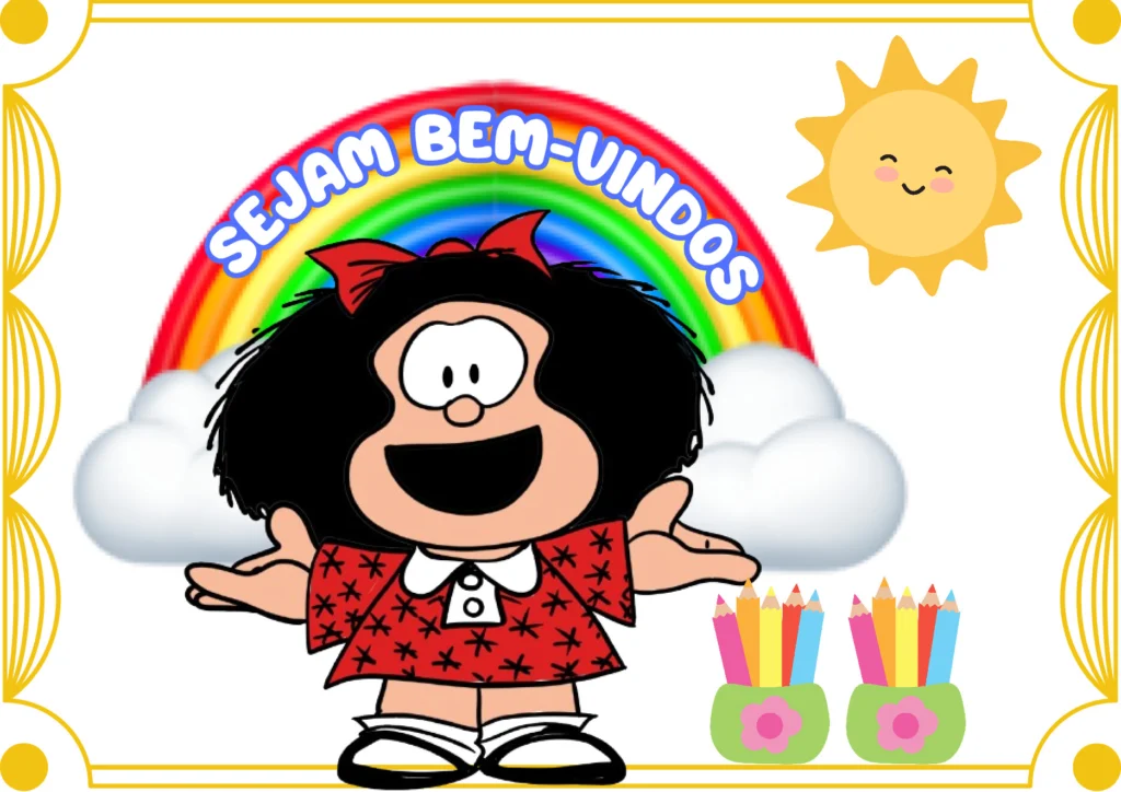 Enfeite de Porta Sejam Bem-Vindos para Imprimir PDF — p1 | Atividades Educação Infantil (ensinoja.com.br)