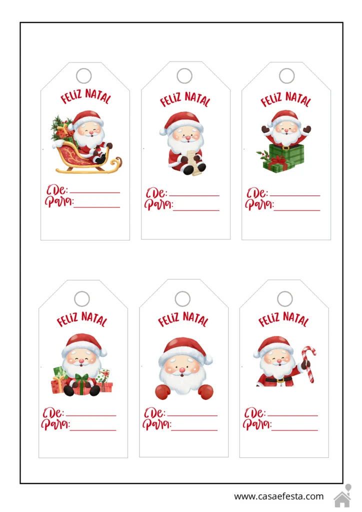 Etiquetas e adesivos de Natal para presentear — p1 | Atividades Educação Infantil (ensinoja.com.br)