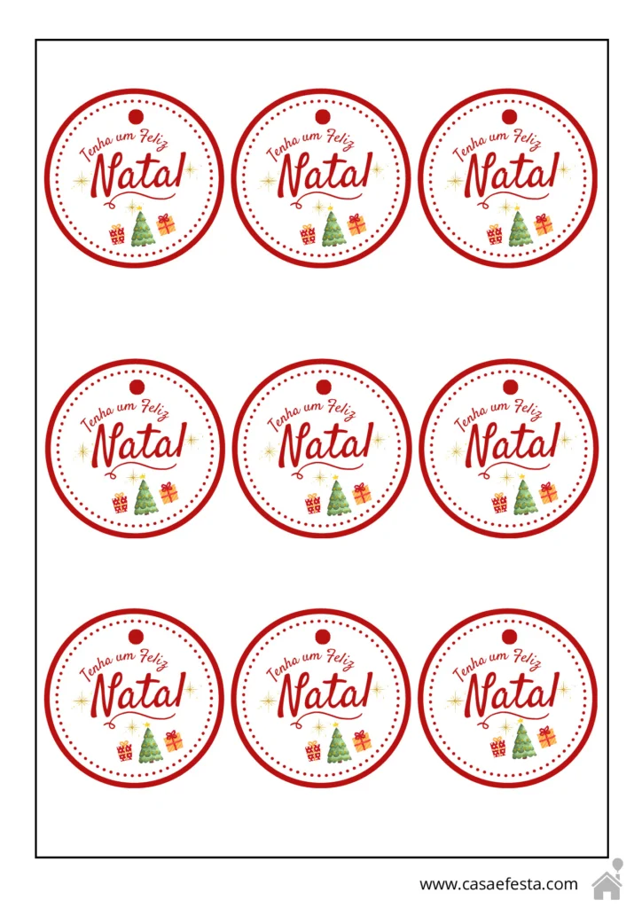 Etiquetas e adesivos de Natal para presentear — p2 | Atividades Educação Infantil (ensinoja.com.br)