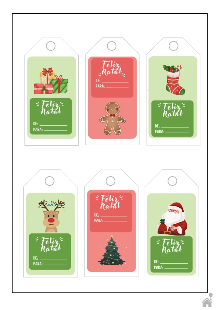 Etiquetas e adesivos de Natal para presentear — p3 | Atividades Educação Infantil (ensinoja.com.br)