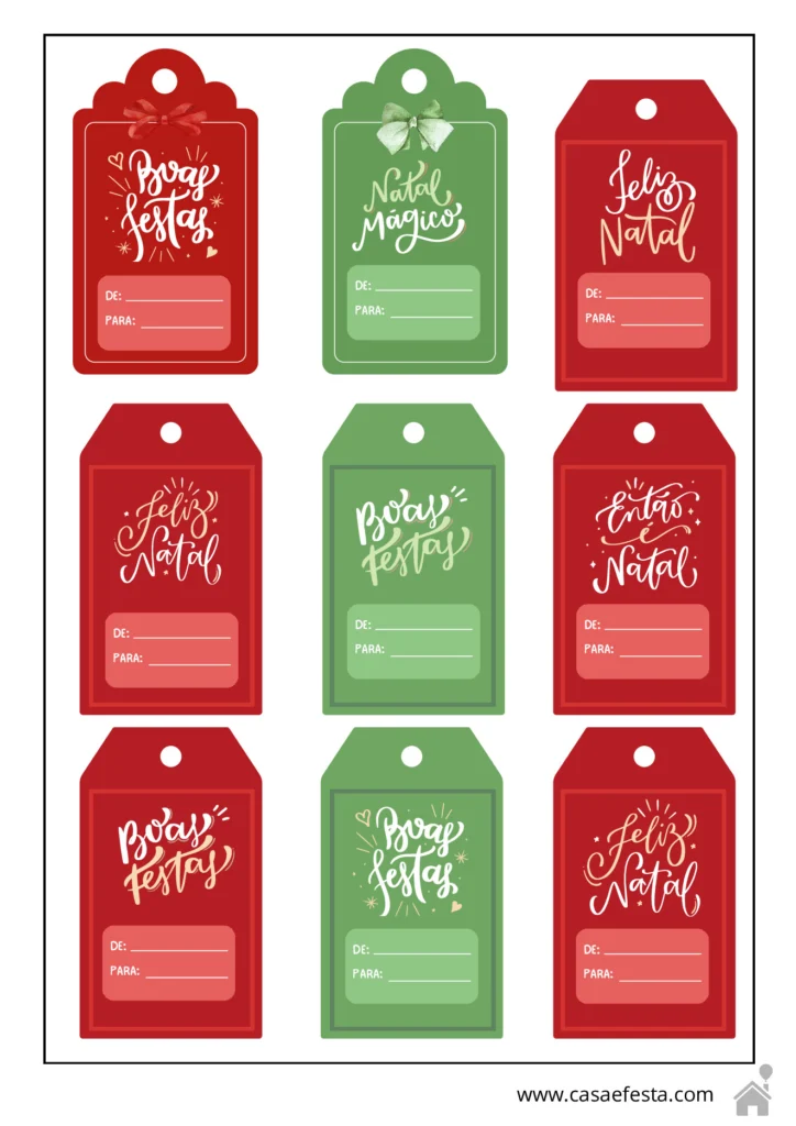 Etiquetas e adesivos de Natal para presentear — p5 | Atividades Educação Infantil (ensinoja.com.br)
