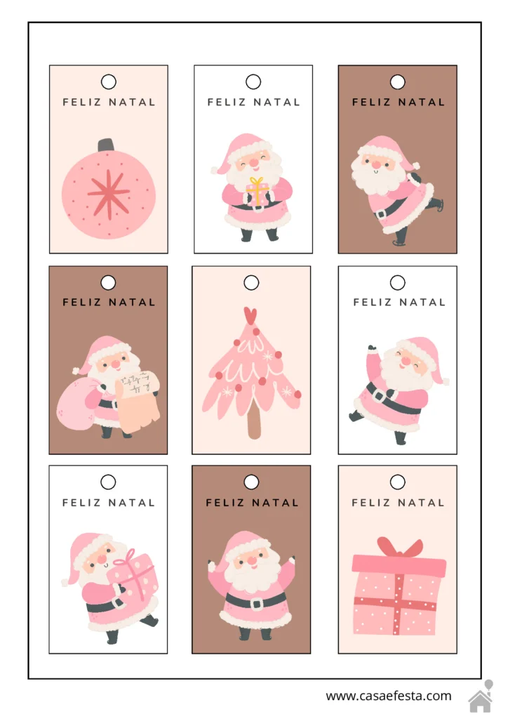 Etiquetas e adesivos de Natal para presentear — p7 | Atividades Educação Infantil (ensinoja.com.br)