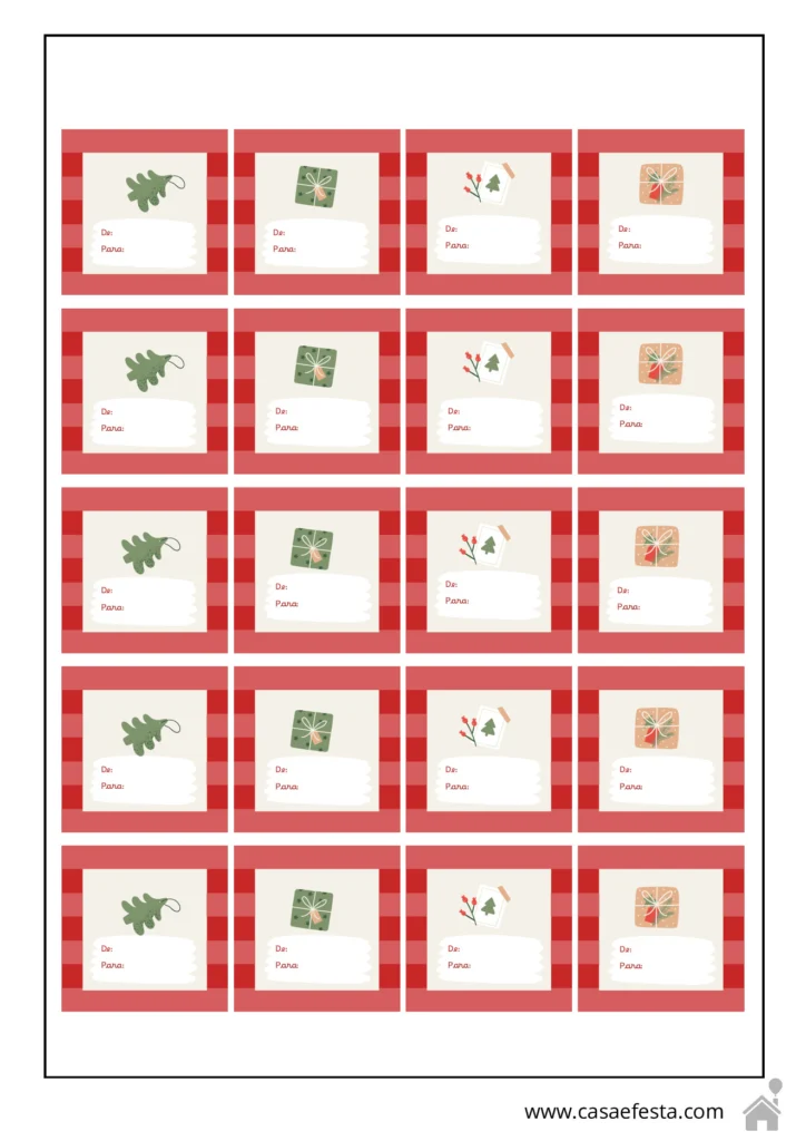 Etiquetas e adesivos de Natal para presentear — p9 | Atividades Educação Infantil (ensinoja.com.br)