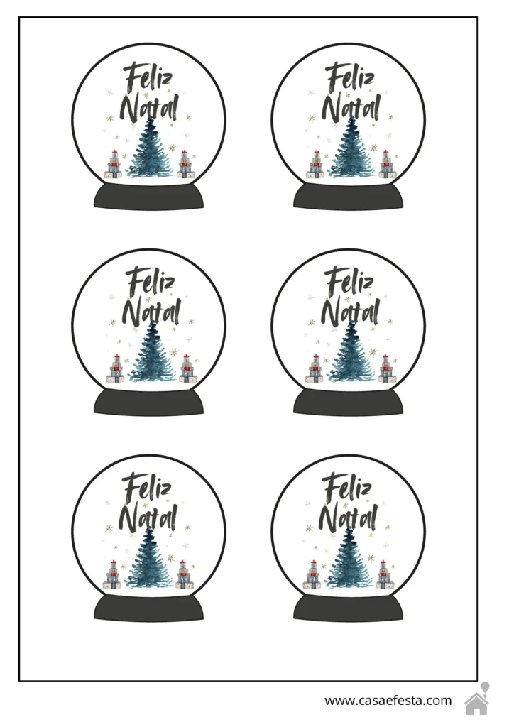 Etiquetas e adesivos de Natal para presentear — p10 | Atividades Educação Infantil (ensinoja.com.br)