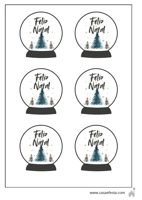 Etiquetas e adesivos de Natal para presentear — p10 | Atividades Educação Infantil (ensinoja.com.br)