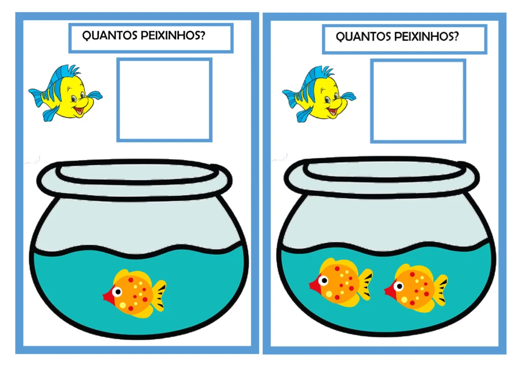 Jogo Quantos Peixinhos: Conte e Marque 1 a 10 (PDF) — p1 | Atividades Educação Infantil (ensinoja.com.br)