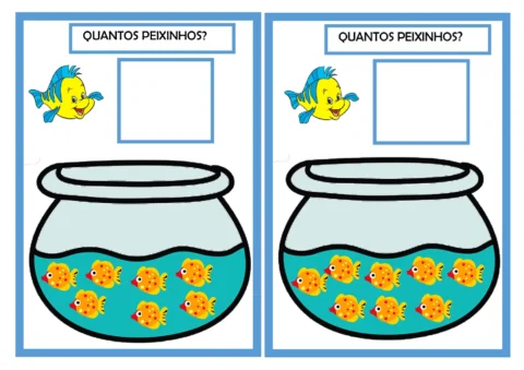 Jogo Quantos Peixinhos: Conte e Marque 1 a 10 (PDF) — p4 | Atividades Educação Infantil (ensinoja.com.br)