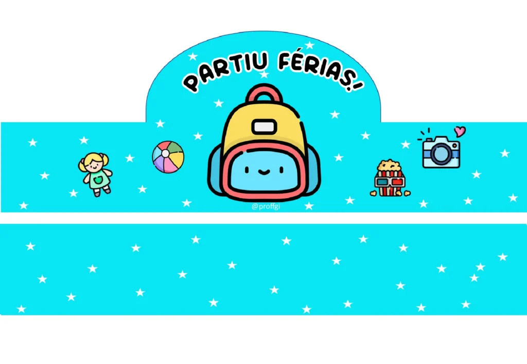 Partiu férias! Faixa de lembrancinha para o período de descanso