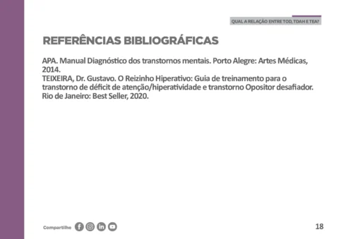 TOD, TDAH e TEA: guia de diferenças e comorbidades (PDF) — p18 | Atividades Educação Infantil (ensinoja.com.br)