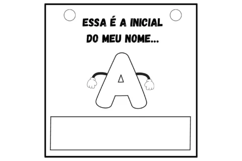Atividade de crachá com iniciais do nome — p1 | Atividades Educação Infantil (ensinoja.com.br)