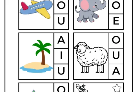 Atividades de Alfabeto, Vogais e Números (Pré) – PDF — p2 | Atividades Educação Infantil (ensinoja.com.br)