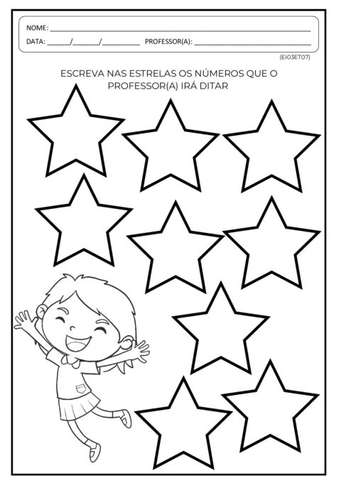 Atividades de Números para Maternal/Pré (PDF Imprimir) — p3 | Atividades Educação Infantil (ensinoja.com.br)