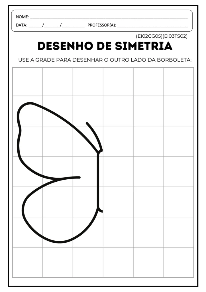 Atividades de simetria para Educação Infantil em PDF — p1 | Atividades Educação Infantil (ensinoja.com.br)