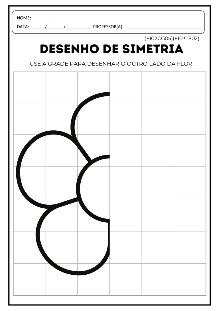 Atividades de simetria para Educação Infantil em PDF