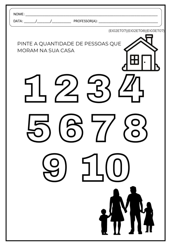 Atividades Identidade e Família (Maternal e Pré-Escola) — p5 | Atividades Educação Infantil (ensinoja.com.br)