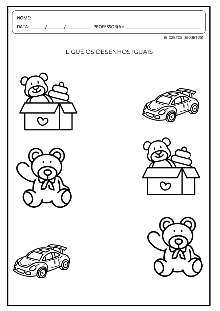 Atividades Maternal e Pré: Traçados e Associação (PDF) — p1 | Atividades Educação Infantil (ensinoja.com.br)