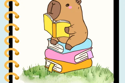 Capa de Caderno Infantil Capivara em PDF — p1 | Atividades Educação Infantil (ensinoja.com.br)