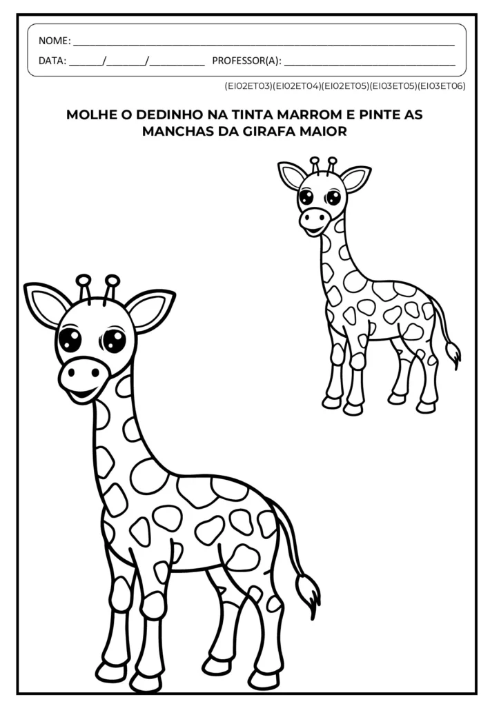 Coordenação Motora Maternal/Pré: Pintura e Pontilhado — p5 | Atividades Educação Infantil (ensinoja.com.br)