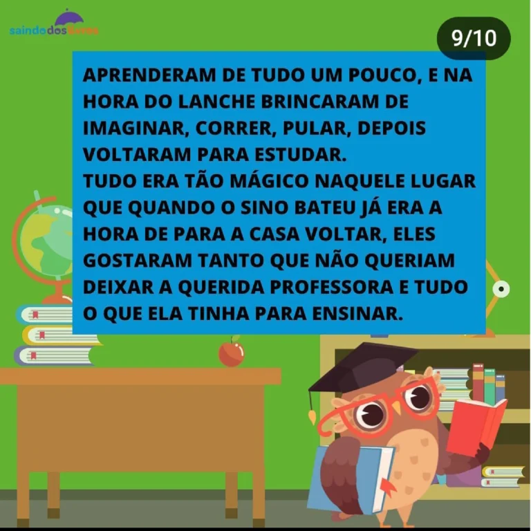 História Infantil Volta às Aulas dos Bichos (PDF) — p9 | Atividades Educação Infantil (ensinoja.com.br)