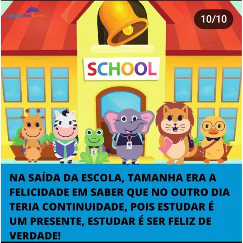 História Infantil Volta às Aulas dos Bichos (PDF) — p10 | Atividades Educação Infantil (ensinoja.com.br)