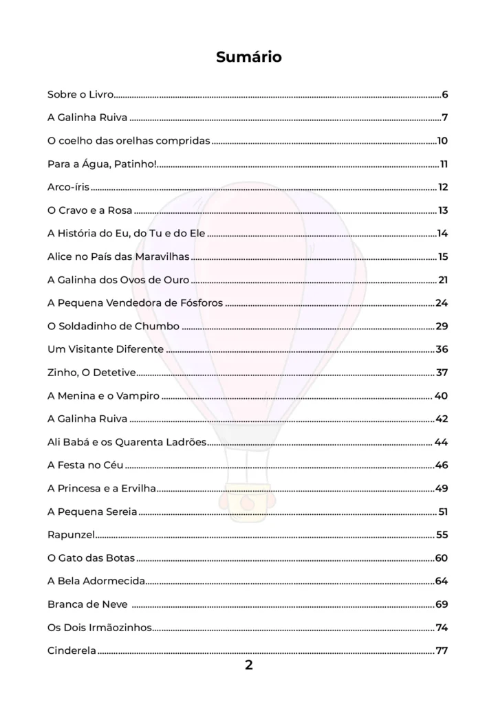 100 Histórias Infantis: Contos Clássicos para Crianças (PDF) — p2 | Atividades Educação Infantil (ensinoja.com.br)