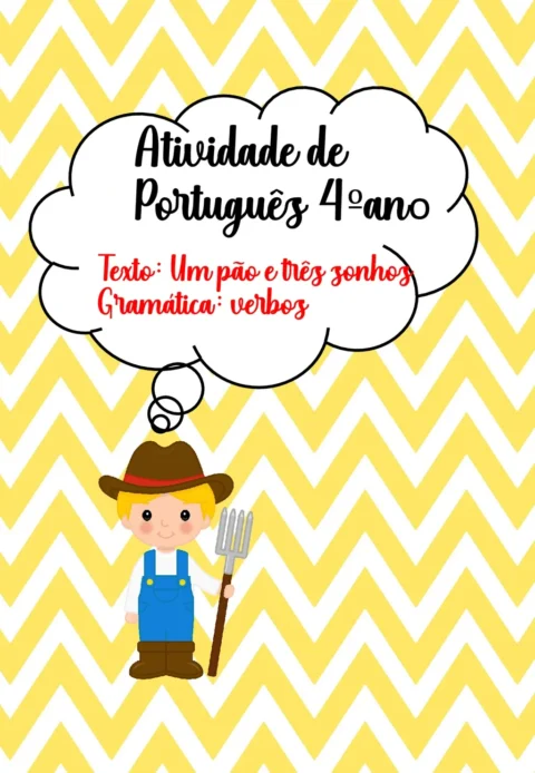 Atividade de Português 4º Ano: Verbos para Imprimir (PDF)