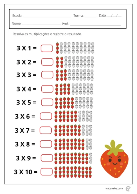 Atividades de Multiplicação 2º Ano para Imprimir (PDF) — p8 | Atividades Educação Infantil (ensinoja.com.br)