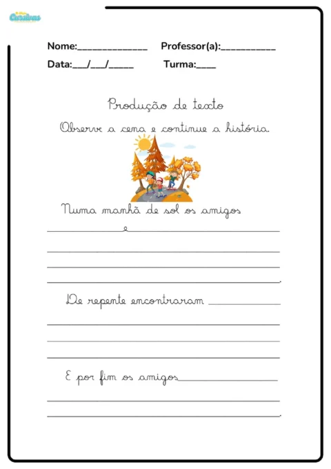Atividades de Produção de Texto 2º Ano para Imprimir (PDF) — p3 | Atividades Educação Infantil (ensinoja.com.br)