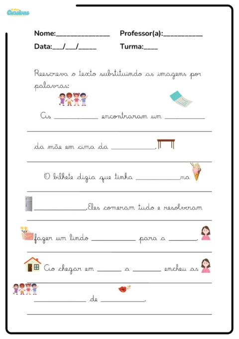 Atividades de Produção de Texto 2º Ano para Imprimir (PDF) — p5 | Atividades Educação Infantil (ensinoja.com.br)