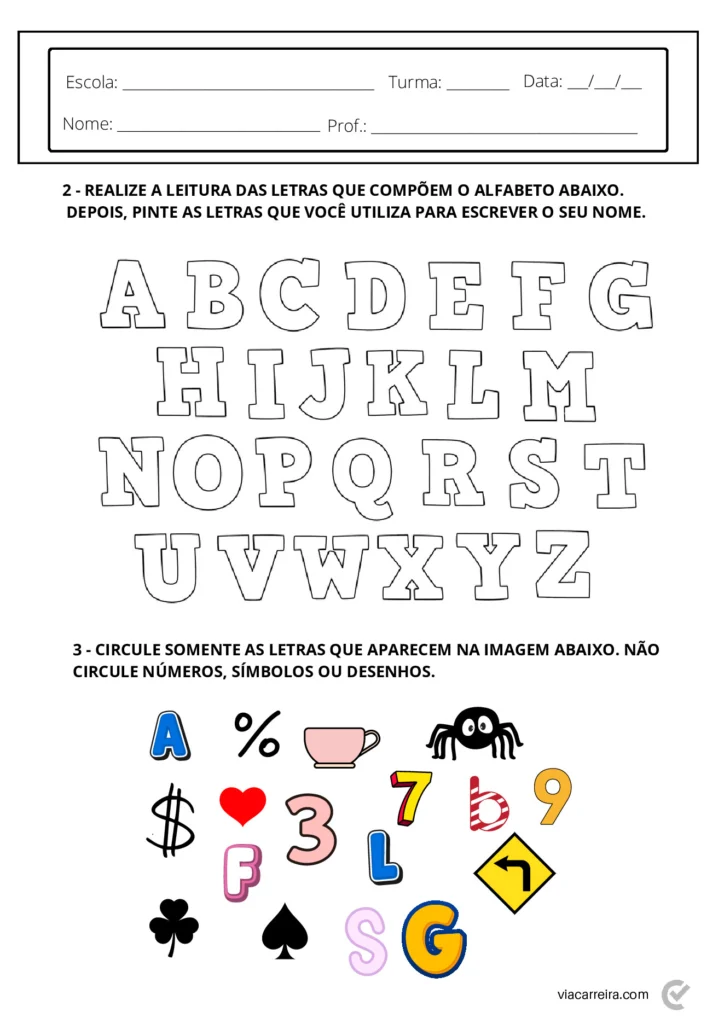 Atividades de Sondagem 2º Ano para Imprimir (PDF) — p2 | Atividades Educação Infantil (ensinoja.com.br)