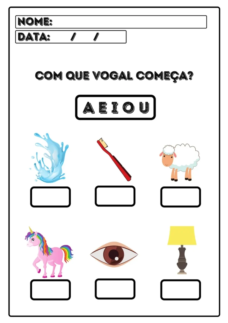 Atividades de Vogais AEIOU para Imprimir – Educação Infantil — p5 | Atividades Educação Infantil (ensinoja.com.br)