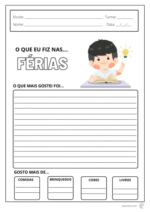 Atividades de Volta às Aulas 1º Ano para Imprimir (PDF) — p6 | Atividades Educação Infantil (ensinoja.com.br)