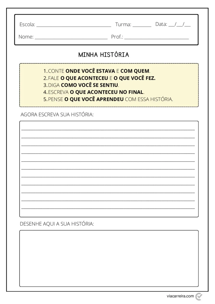 Atividades Produção Textual 1º Ano: Imprimir (PDF) — p3 | Atividades Educação Infantil (ensinoja.com.br)