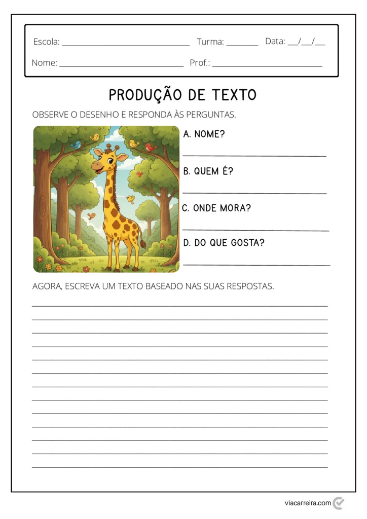 Atividades Produção Textual 1º Ano: Imprimir (PDF) — p9 | Atividades Educação Infantil (ensinoja.com.br)