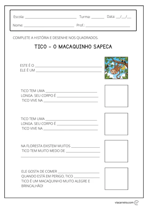 Atividades Produção Textual 1º Ano: Imprimir (PDF) — p11 | Atividades Educação Infantil (ensinoja.com.br)
