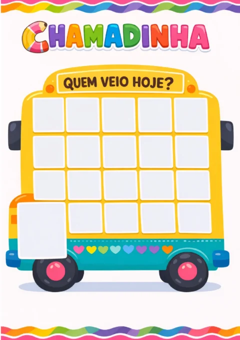 Chamadinha Educação Infantil para Imprimir (Modelos em PDF) — p5 | Atividades Educação Infantil (ensinoja.com.br)