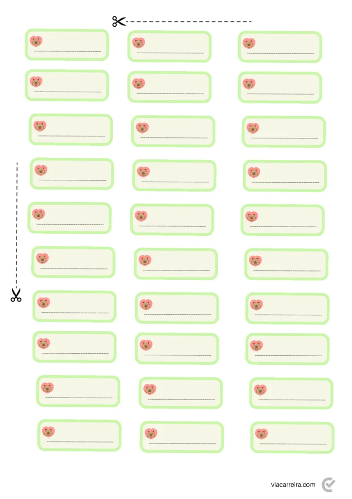 Chamadinha Educação Infantil para Imprimir (Modelos em PDF) — p8 | Atividades Educação Infantil (ensinoja.com.br)