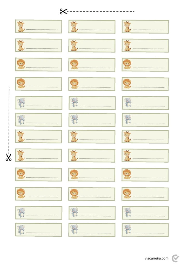 Chamadinha Educação Infantil para Imprimir (Modelos em PDF) — p12 | Atividades Educação Infantil (ensinoja.com.br)