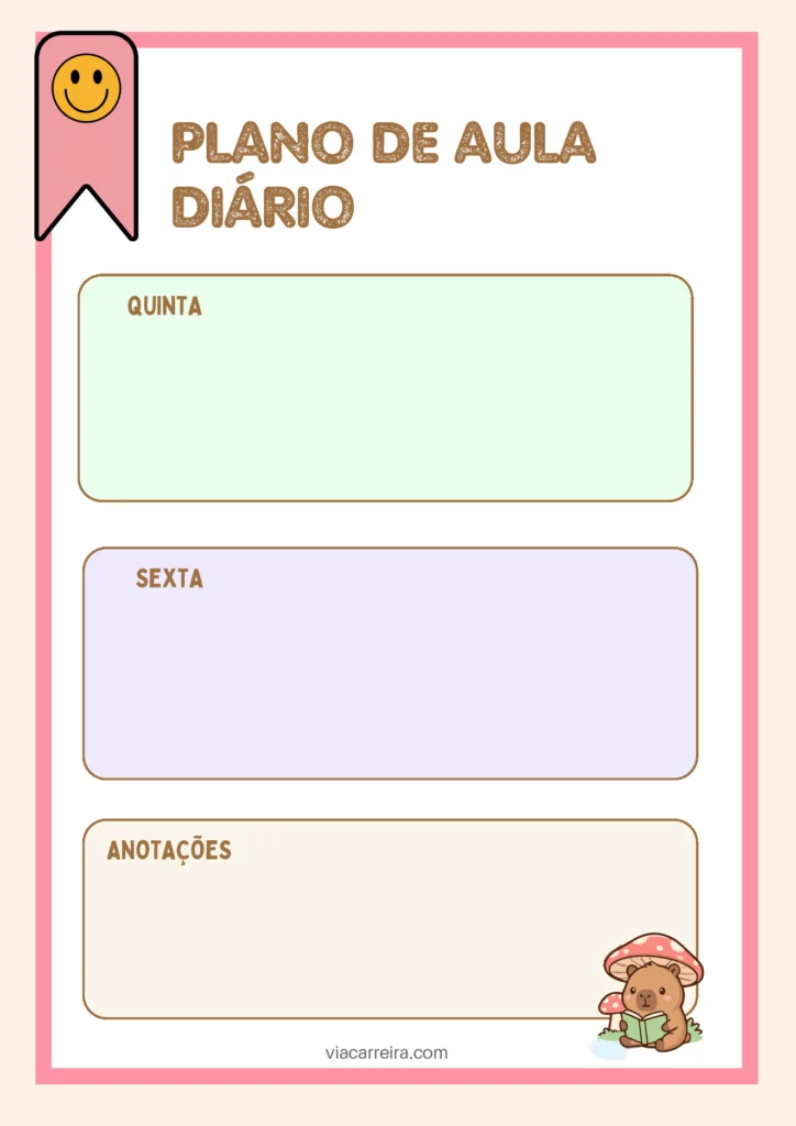 Diário de Classe 2026 para Professor: Imprimir (PDF) — p22 | Atividades Educação Infantil (ensinoja.com.br)