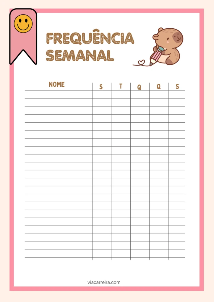 Diário de Classe 2026 para Professor: Imprimir (PDF) — p23 | Atividades Educação Infantil (ensinoja.com.br)