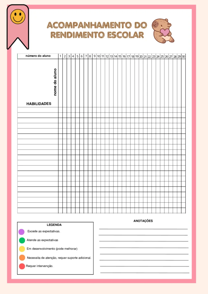 Diário de Classe 2026 para Professor: Imprimir (PDF) — p28 | Atividades Educação Infantil (ensinoja.com.br)