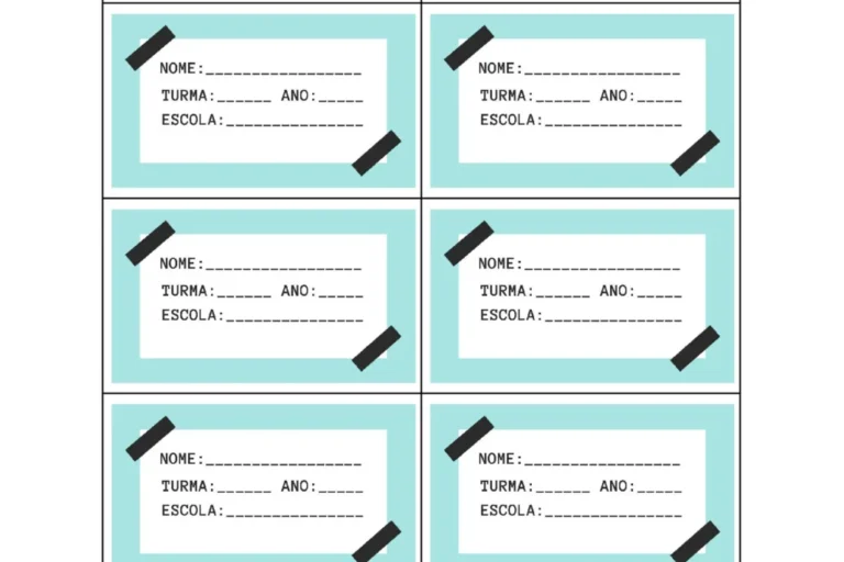 Etiquetas Escolares para Imprimir (10 Modelos em PDF) — p1 | Atividades Educação Infantil (ensinoja.com.br)